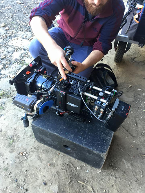 Préparation de l'Alexa Mini.